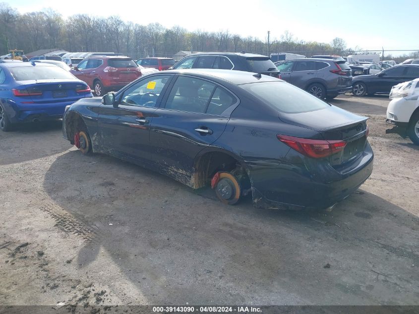 2023 Infiniti Q50 Red Sport 400 Awd VIN: JN1FV7DR1PM590373 Lot: 39143090