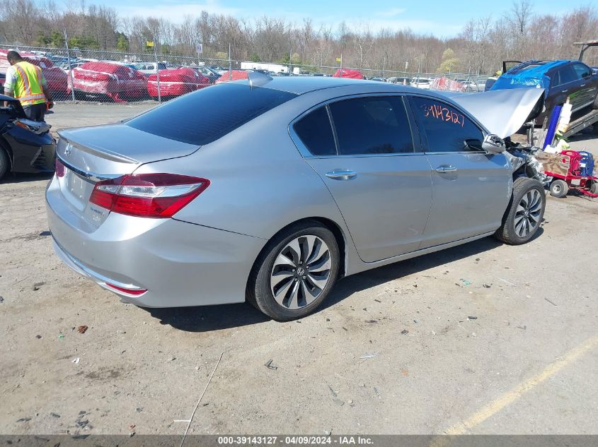 2017 Honda Accord Hybrid Ex-L VIN: JHMCR6F51HC009355 Lot: 39143127