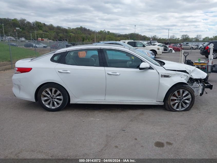 2018 Kia Optima Ex VIN: 5XXGU4L31JG199480 Lot: 39143572