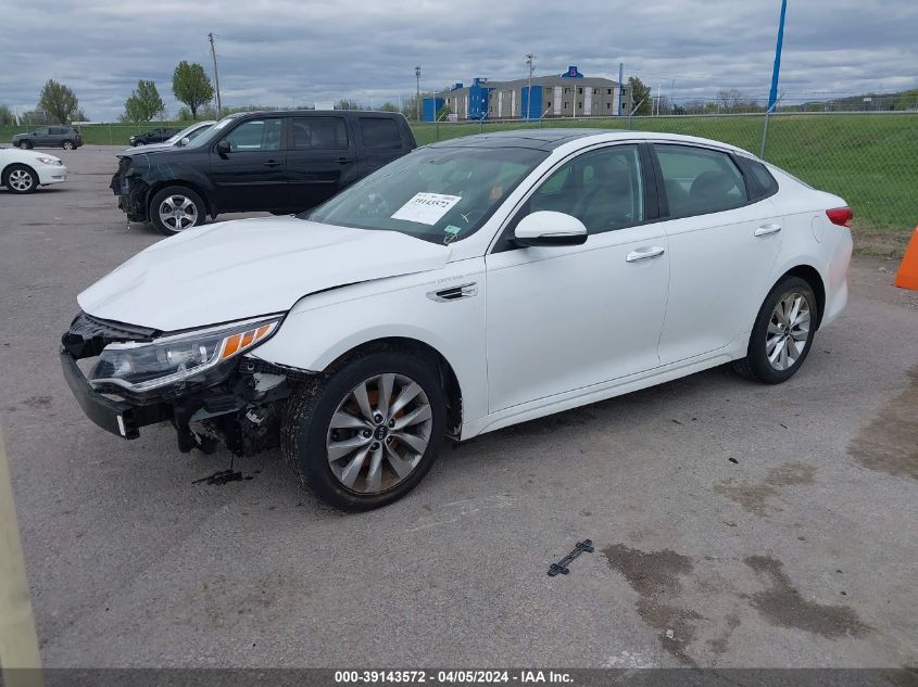 2018 Kia Optima Ex VIN: 5XXGU4L31JG199480 Lot: 39143572