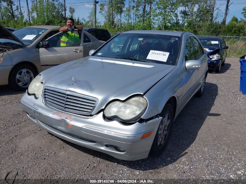 2001 Mercedes-Benz C 240 VIN: WDBRF61J21F090703 Lot: 39143746