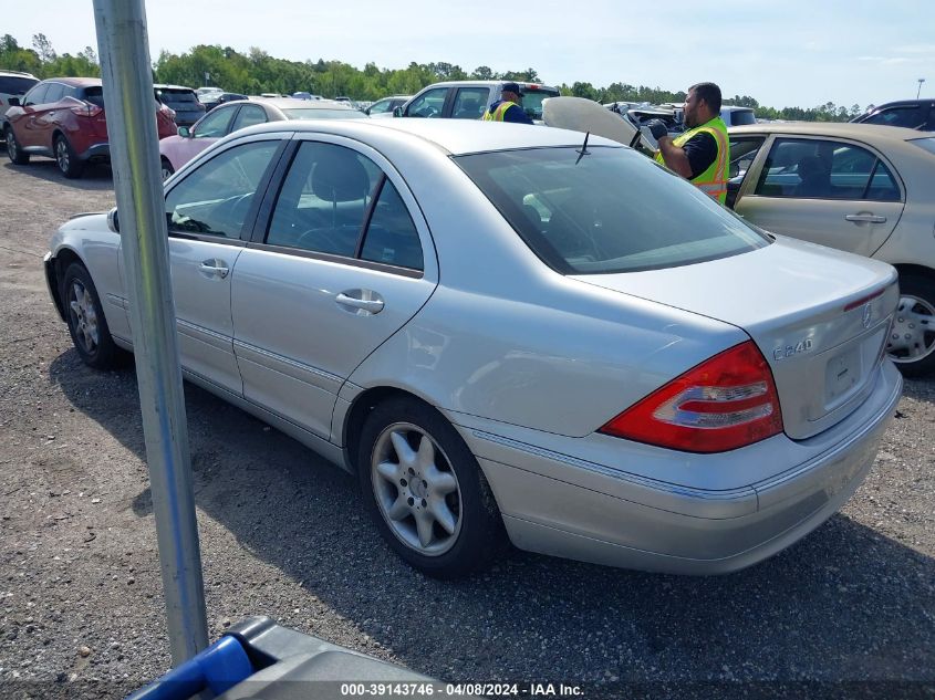 2001 Mercedes-Benz C 240 VIN: WDBRF61J21F090703 Lot: 39143746