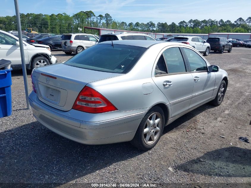 2001 Mercedes-Benz C 240 VIN: WDBRF61J21F090703 Lot: 39143746