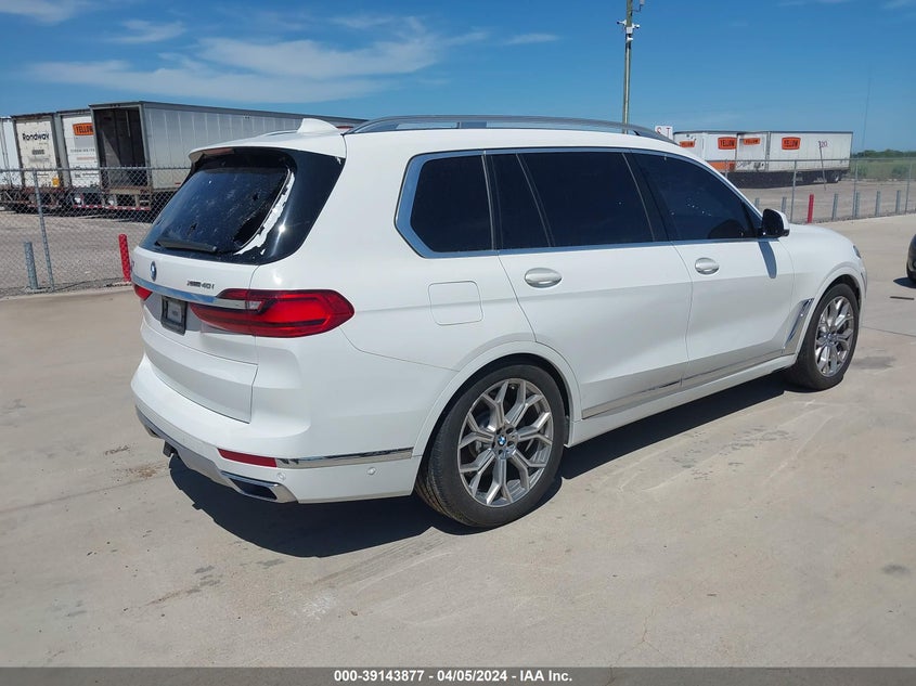 2019 BMW X7 xDrive40I VIN: 5UXCW2C52KL082134 Lot: 39143877