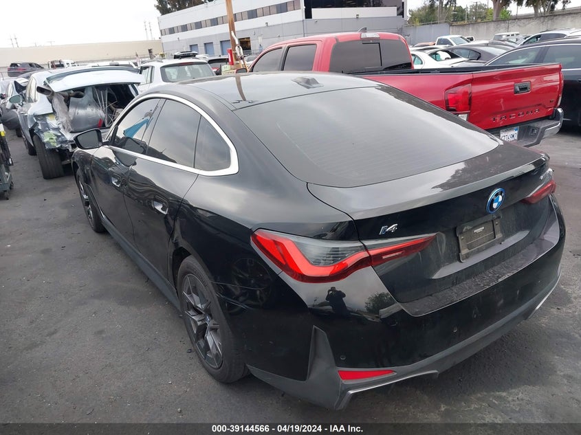 2023 BMW I4 Edrive35 VIN: WBY43AW00PFP92033 Lot: 39144566