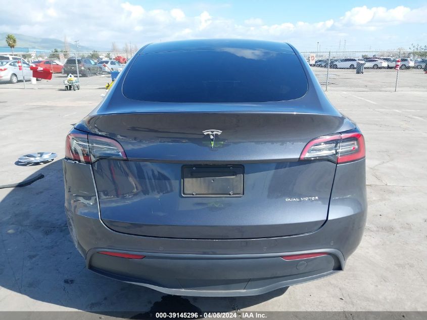 2021 Tesla Model Y Long Range Dual Motor All-Wheel Drive VIN: 5YJYGDEE9MF211067 Lot: 39145296