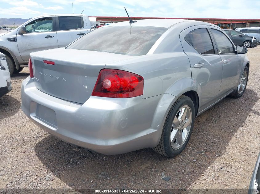 2013 Dodge Avenger Se VIN: 1C3CDZAB9DN688535 Lot: 39145337