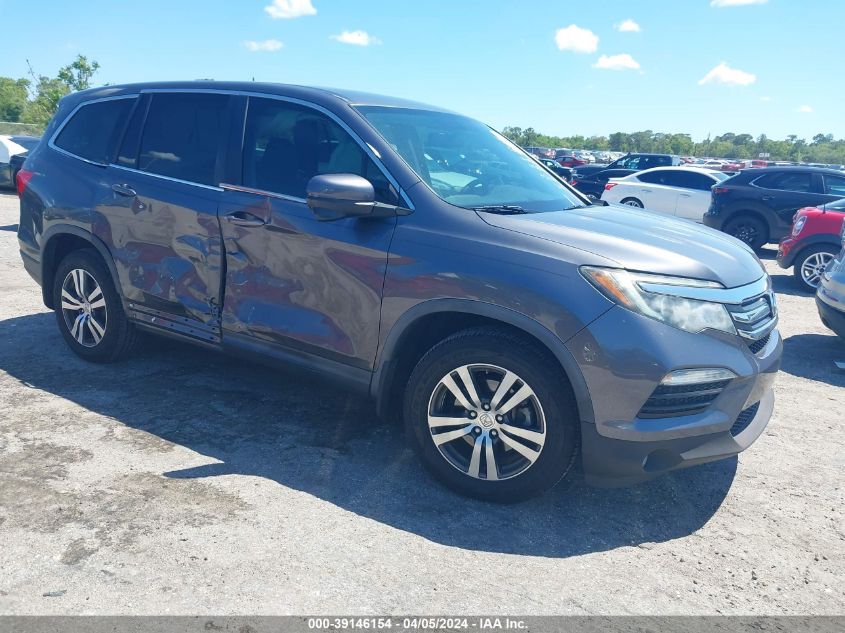 2017 Honda Pilot Ex-L VIN: 5FNYF6H59HB017882 Lot: 39146154