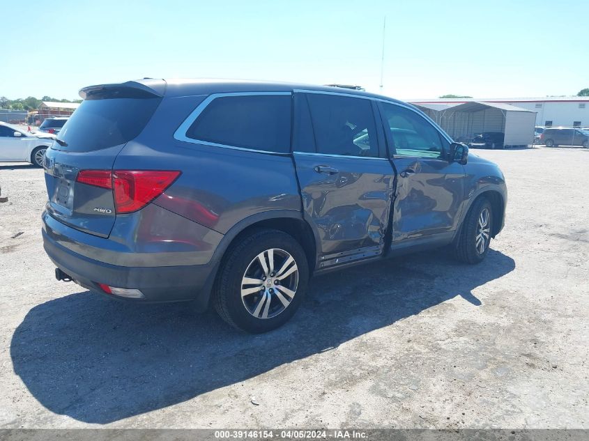 2017 Honda Pilot Ex-L VIN: 5FNYF6H59HB017882 Lot: 39146154