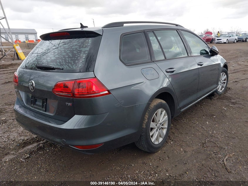 2016 VOLKSWAGEN GOLF SPORTWAGEN TSI S 4-DOOR - 3VWC17AU2GM514649