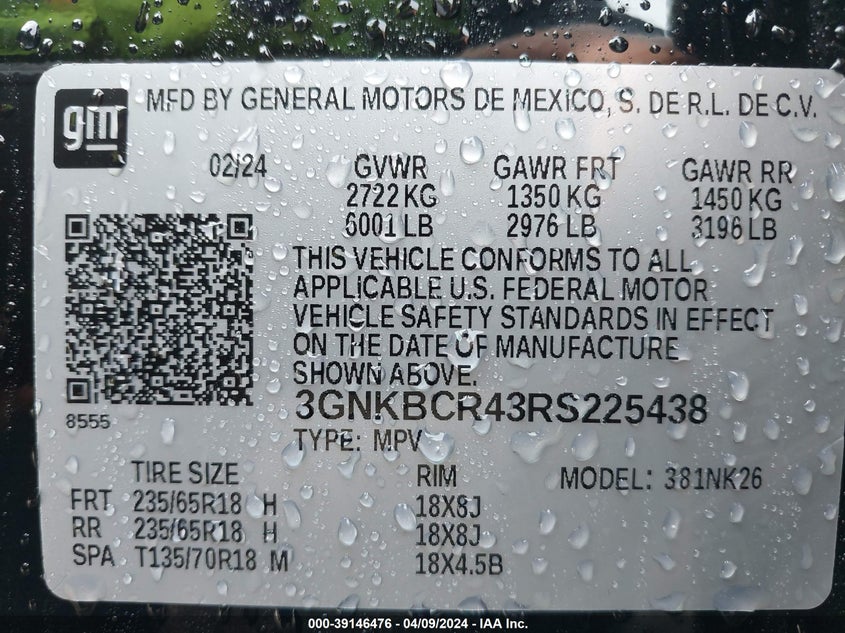 2024 CHEVROLET BLAZER FWD 2LT - 3GNKBCR43RS225438