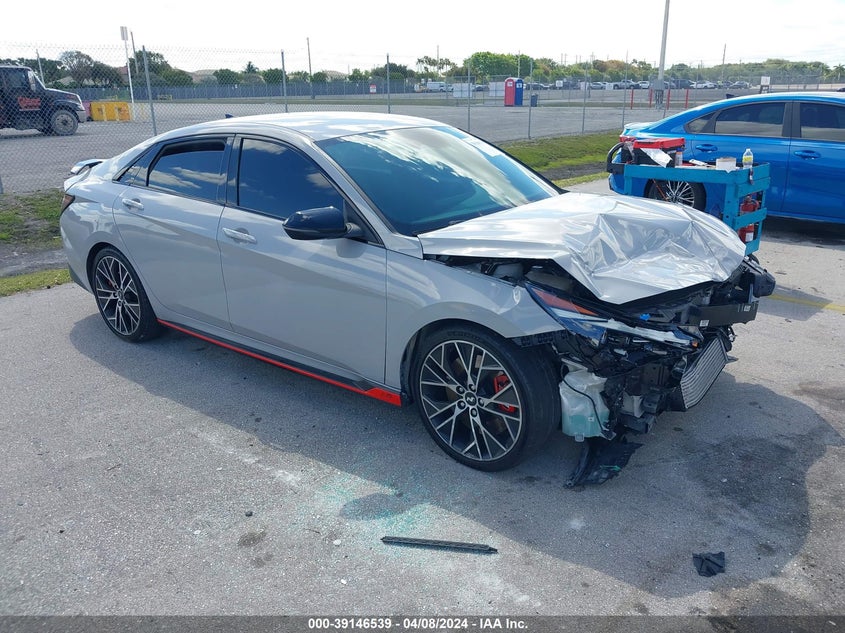 2022 Hyundai Elantra N VIN: KMHLW4AK6NU008134 Lot: 39146539