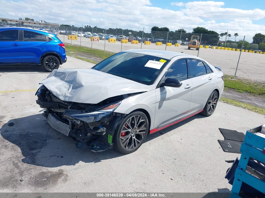 2022 Hyundai Elantra N VIN: KMHLW4AK6NU008134 Lot: 39146539