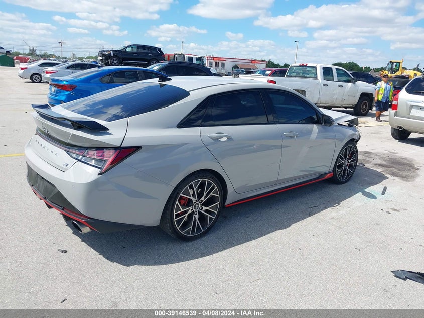 2022 Hyundai Elantra N VIN: KMHLW4AK6NU008134 Lot: 39146539
