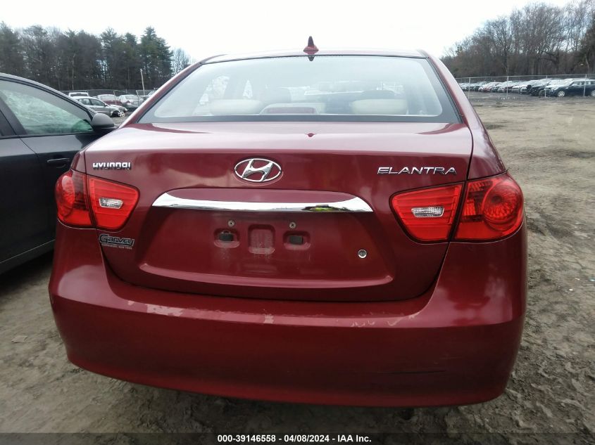 2010 Hyundai Elantra Gls VIN: KMHDU4AD4AU129346 Lot: 39146558