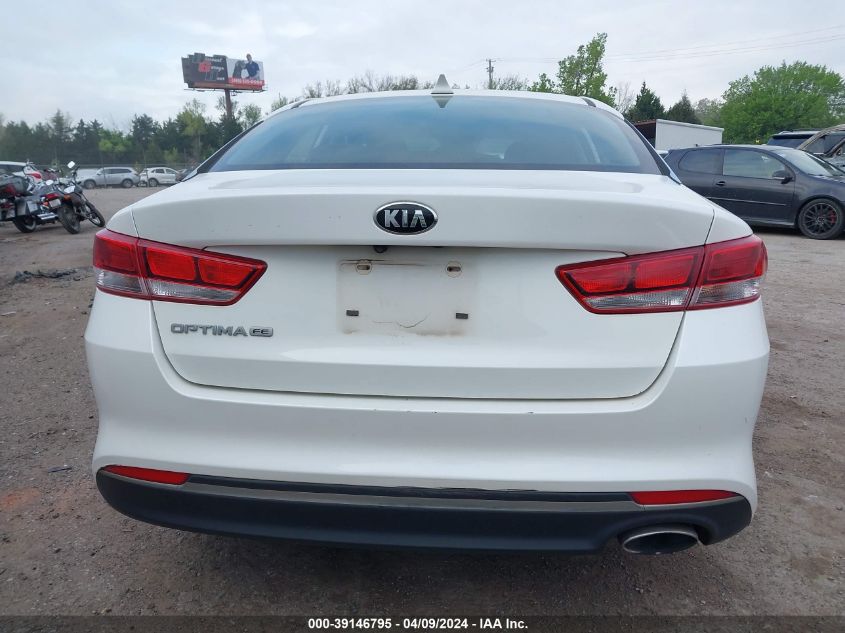 2016 Kia Optima Lx VIN: KNAGT4L33G5072906 Lot: 39146795