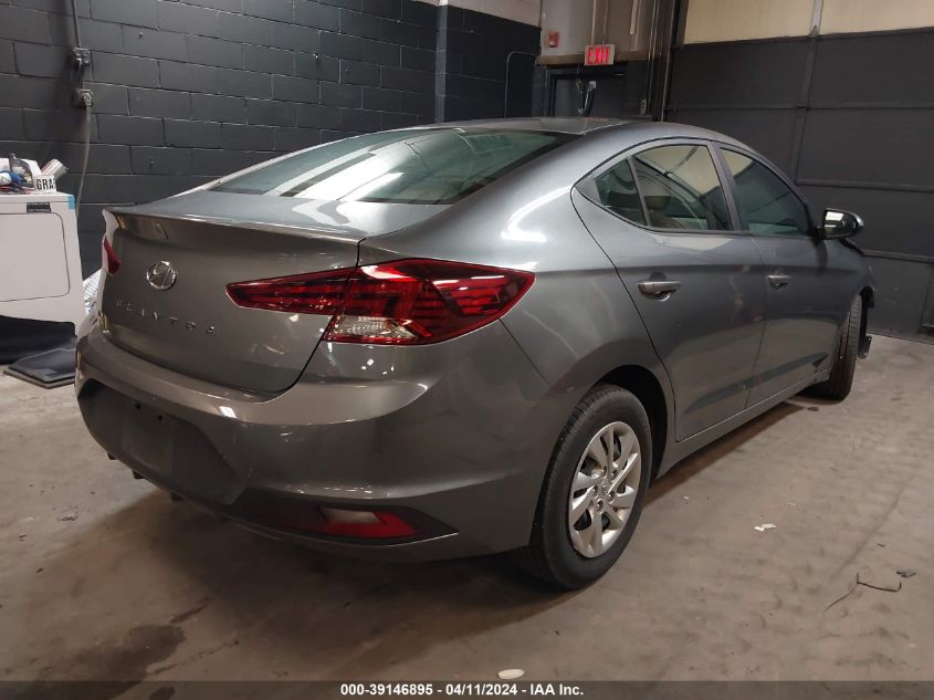 2019 Hyundai Elantra Se VIN: KMHD74LF9KU791091 Lot: 39146895