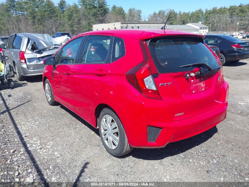 2016 HONDA FIT VIN: JHMGK5H55GS000675
