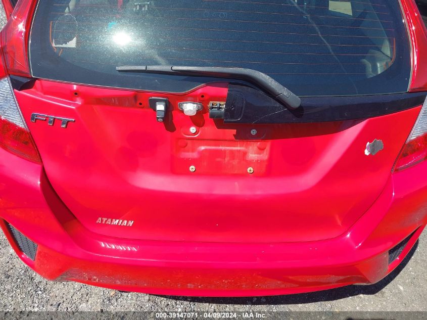 2016 HONDA FIT VIN: JHMGK5H55GS000675