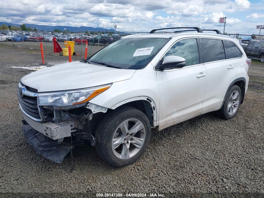 2016 TOYOTA HIGHLANDER LIMITED PLATINUM V6 - 5TDDKRFH5GS258776