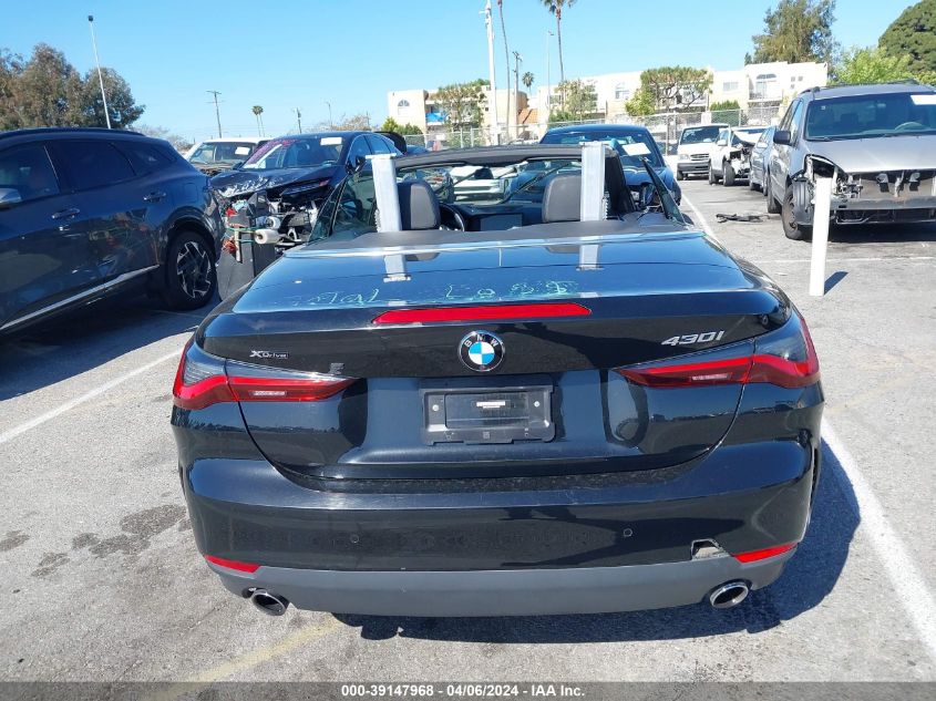 2022 BMW 430I xDrive VIN: WBA43AT0XNCH99902 Lot: 39279725