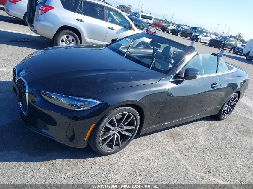 2022 BMW 430I xDrive VIN: WBA43AT0XNCH99902 Lot: 39279725