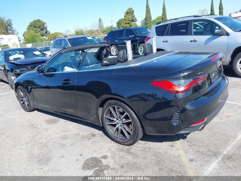 2022 BMW 430I xDrive VIN: WBA43AT0XNCH99902 Lot: 39279725