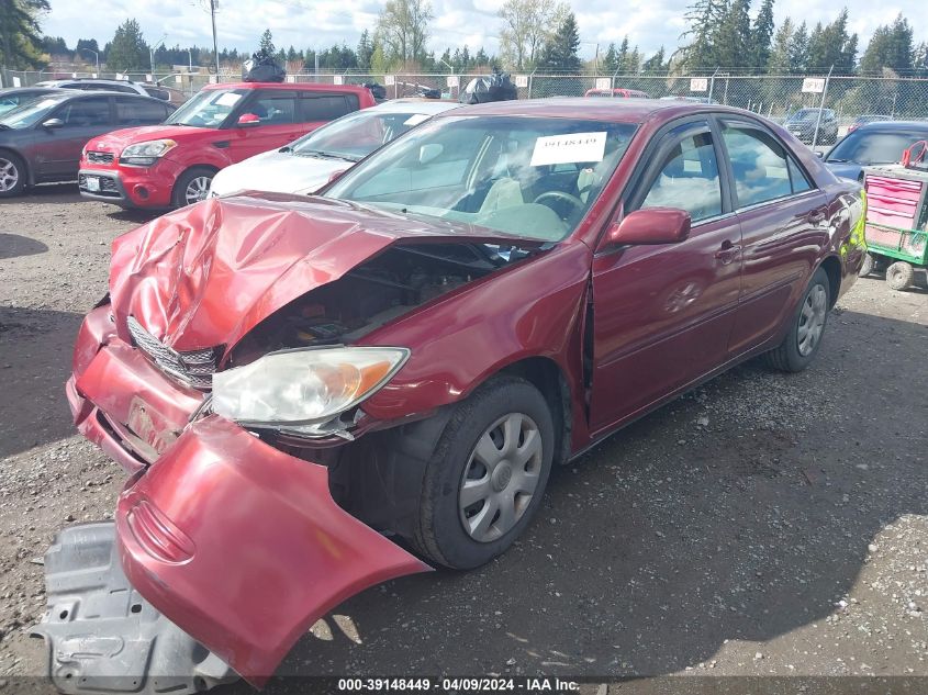 2004 Toyota Camry Le VIN: 4T1BE32K94U278125 Lot: 39148449