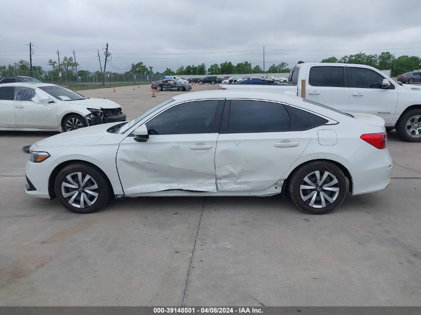 2023 Honda Civic Lx VIN: 2HGFE2F2XPH569445 Lot: 39148501