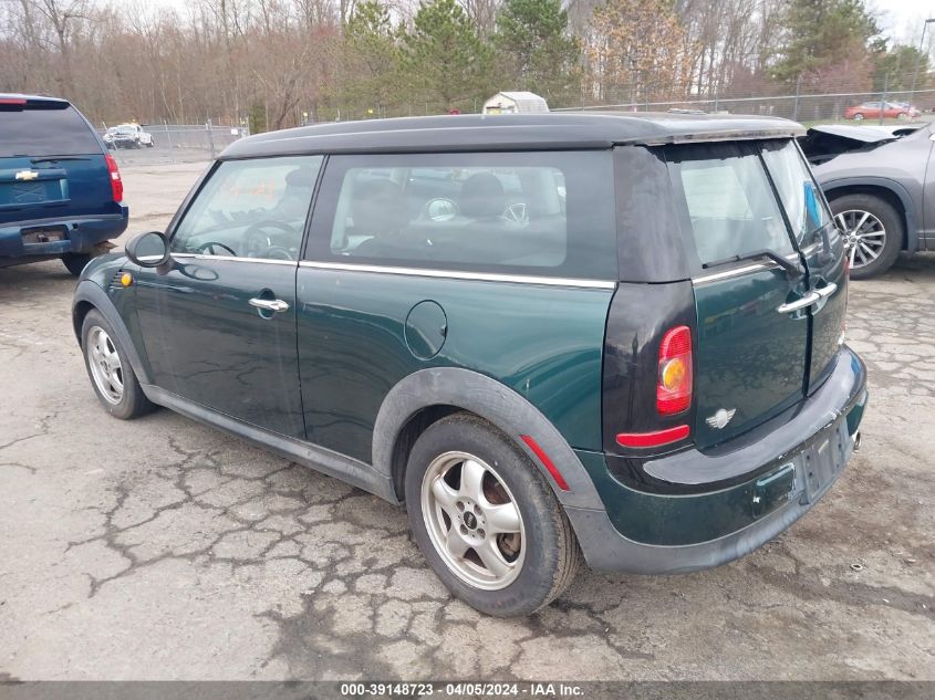 WMWML33549TX33033 | 2009 MINI COOPER CLUBMAN