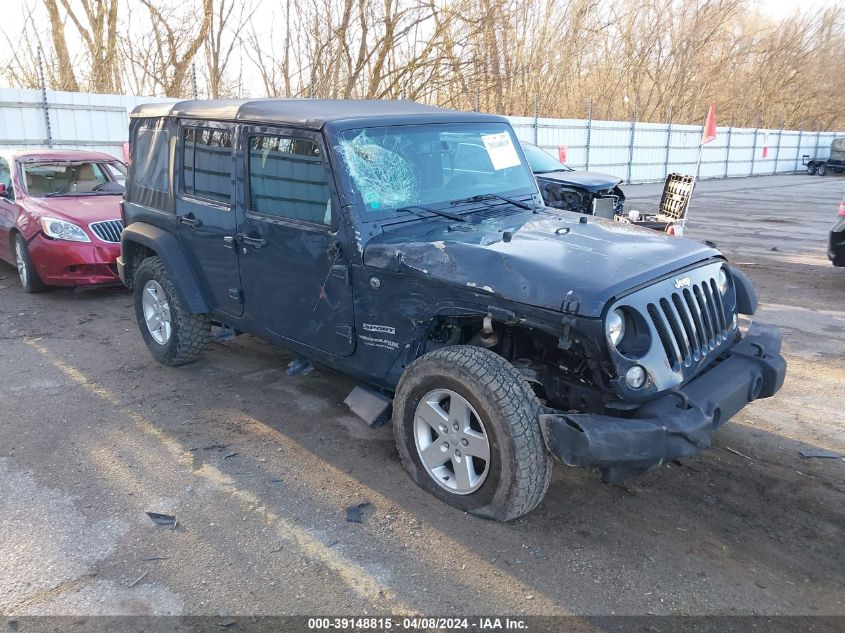 2018 Jeep Wrangler Jk Unlimited Sport S 4X4 VIN: 1C4BJWDG4JL862282 Lot: 39148815