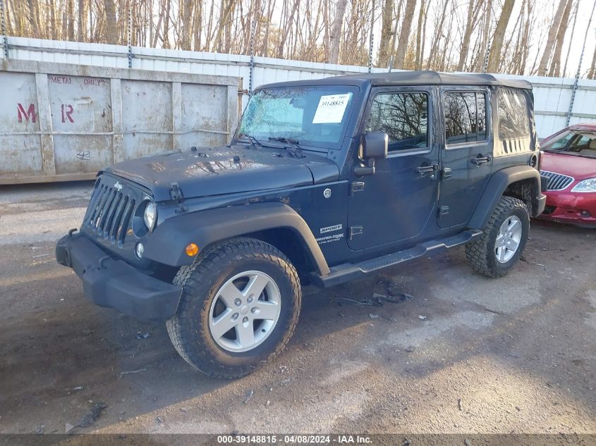 2018 Jeep Wrangler Jk Unlimited Sport S 4X4 VIN: 1C4BJWDG4JL862282 Lot: 39148815