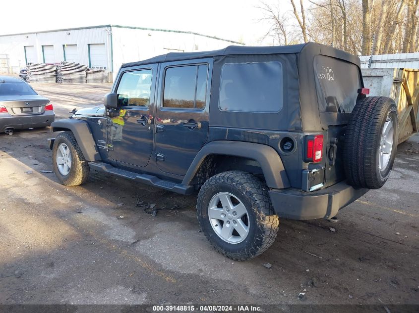 2018 Jeep Wrangler Jk Unlimited Sport S 4X4 VIN: 1C4BJWDG4JL862282 Lot: 39148815