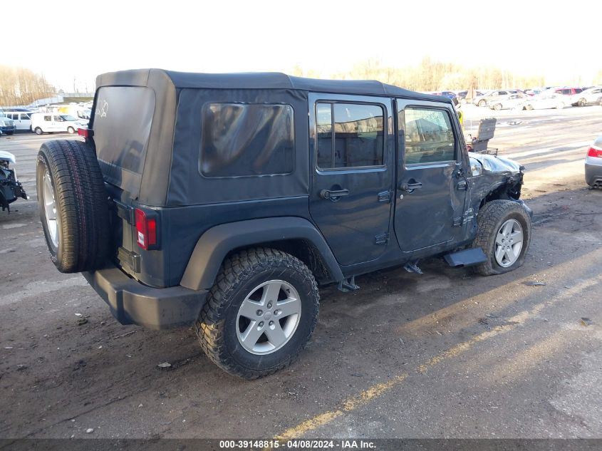 2018 Jeep Wrangler Jk Unlimited Sport S 4X4 VIN: 1C4BJWDG4JL862282 Lot: 39148815