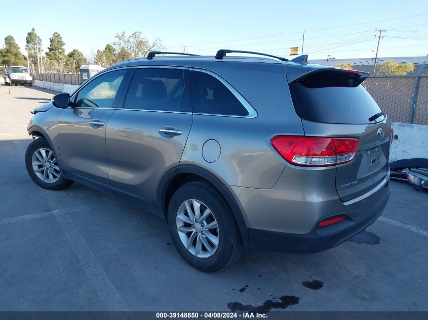 5XYPG4A34HG262555 2017 Kia Sorento 2.4L Lx