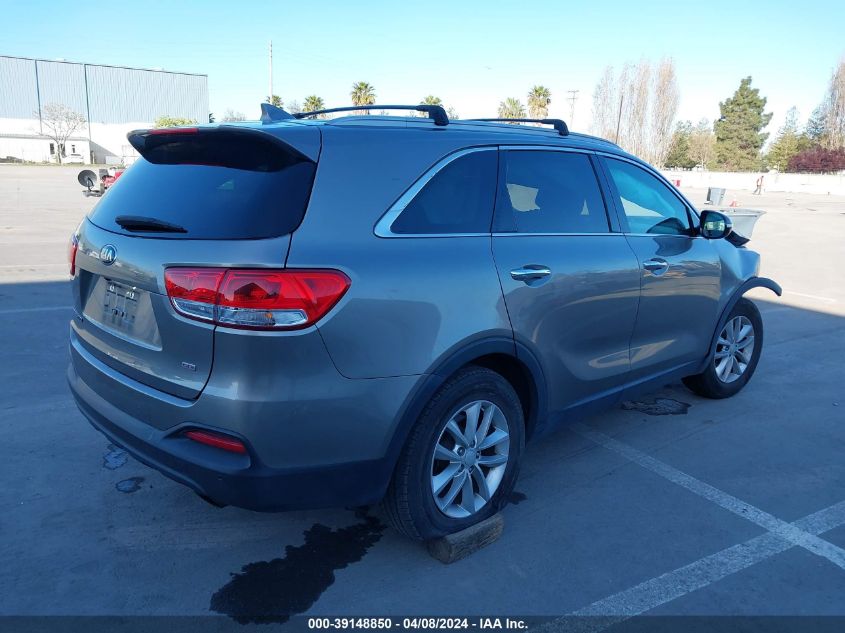 5XYPG4A34HG262555 2017 Kia Sorento 2.4L Lx