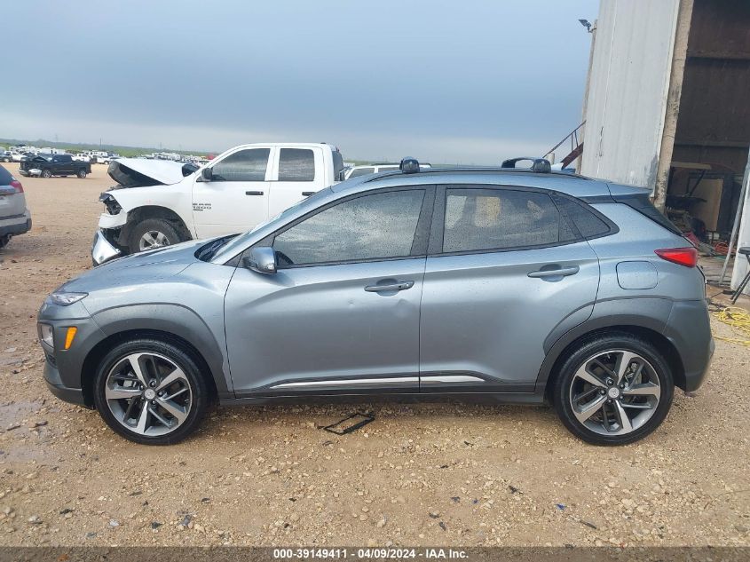 2021 Hyundai Kona Ultimate VIN: KM8K53A59MU638134 Lot: 39149411