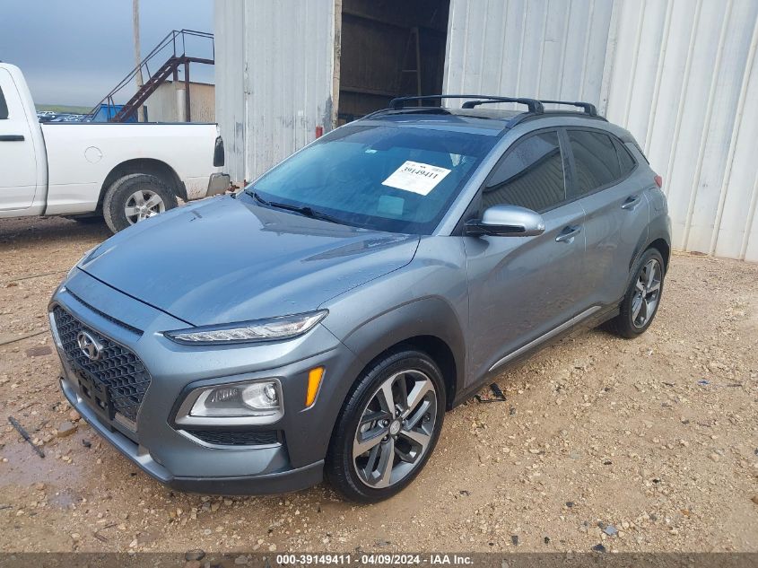 2021 Hyundai Kona Ultimate VIN: KM8K53A59MU638134 Lot: 39149411