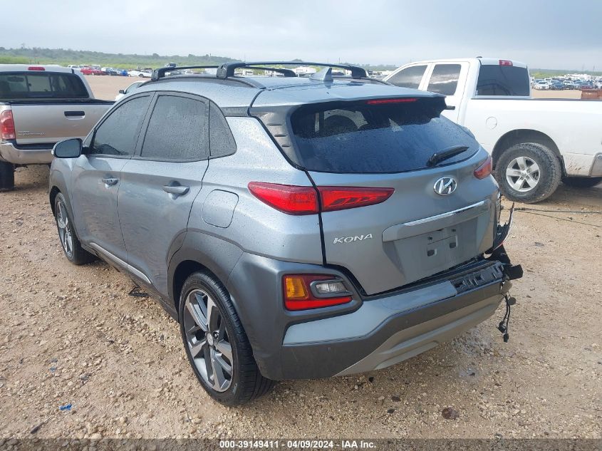 2021 Hyundai Kona Ultimate VIN: KM8K53A59MU638134 Lot: 39149411