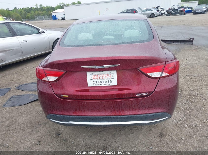2016 CHRYSLER 200 LIMITED - 1C3CCCAB5GN187730
