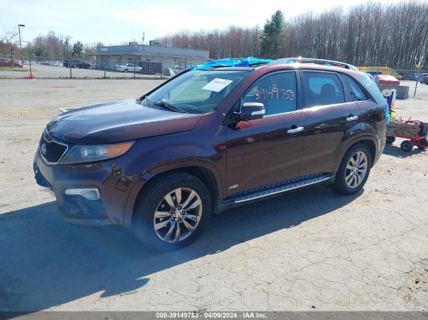 2013 Kia Sorento Sx V6 VIN: 5XYKWDA22DG365231 Lot: 39149753