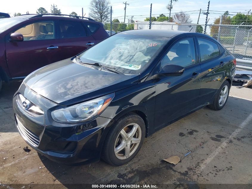 2013 Hyundai Accent Gls VIN: KMHCT4AE0DU494571 Lot: 39149890