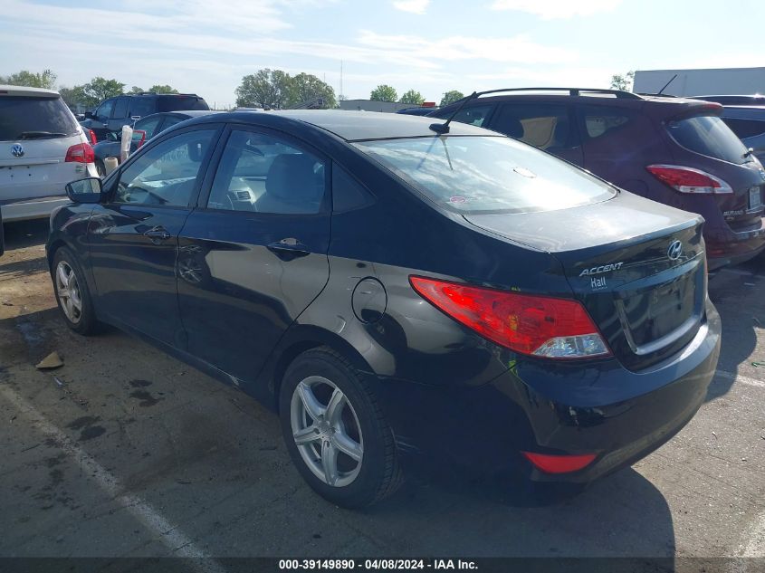 2013 Hyundai Accent Gls VIN: KMHCT4AE0DU494571 Lot: 39149890