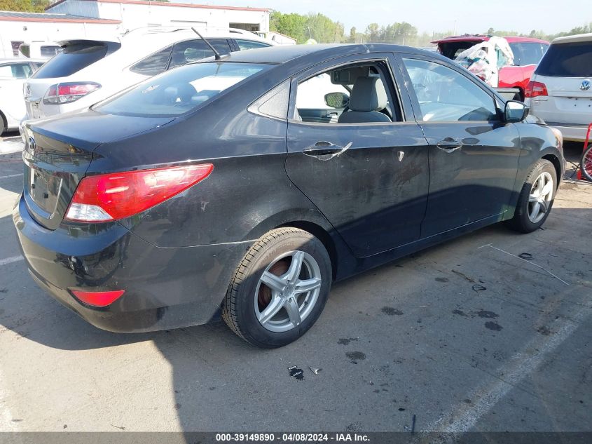 2013 Hyundai Accent Gls VIN: KMHCT4AE0DU494571 Lot: 39149890