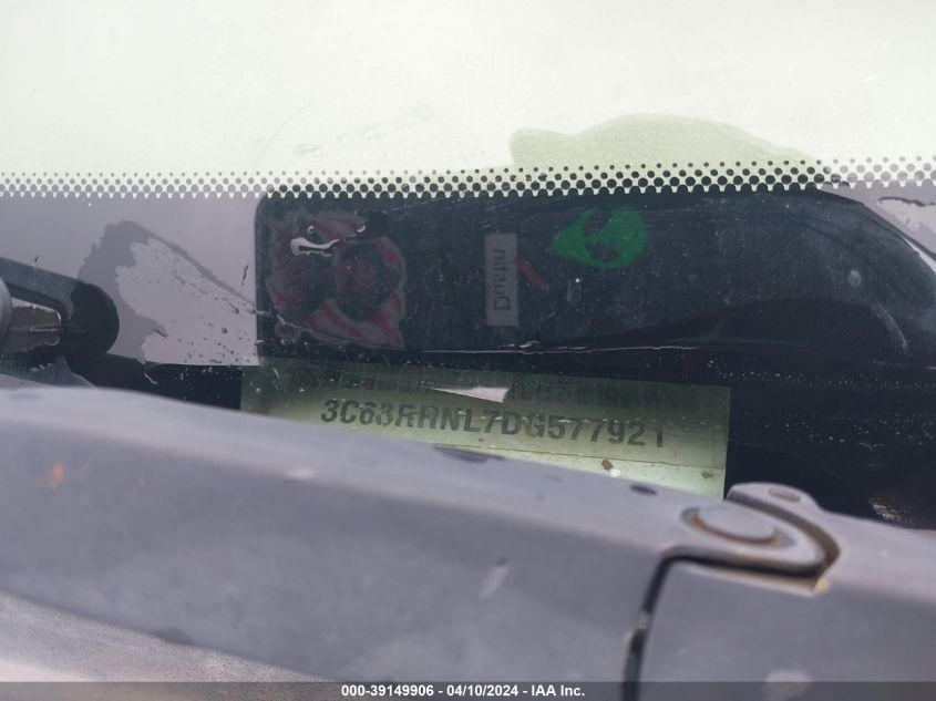 2013 Ram 3500 Laramie Longhorn Edition VIN: 3C63RRNL7DG577921 Lot: 39149906