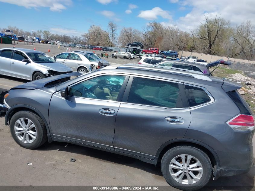 2016 Nissan Rogue Sv VIN: 5N1AT2MM4GC772283 Lot: 39149986