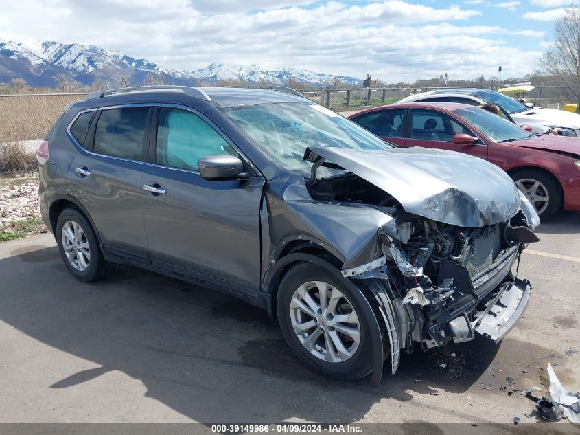 2016 Nissan Rogue Sv VIN: 5N1AT2MM4GC772283 Lot: 39149986