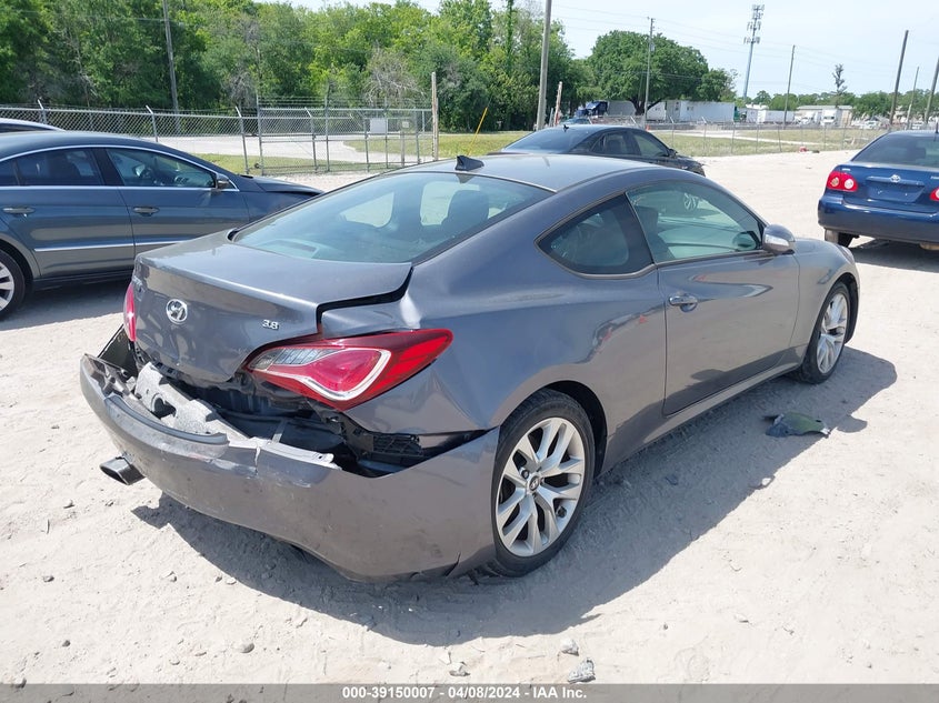 2015 Hyundai Genesis Coupe 3.8L VIN: KMHHT6KJ7FU130258 Lot: 39150007