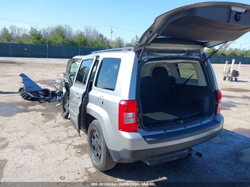 2014 Jeep Patriot Sport VIN: 1C4NJPBBXED859221 Lot: 39150084