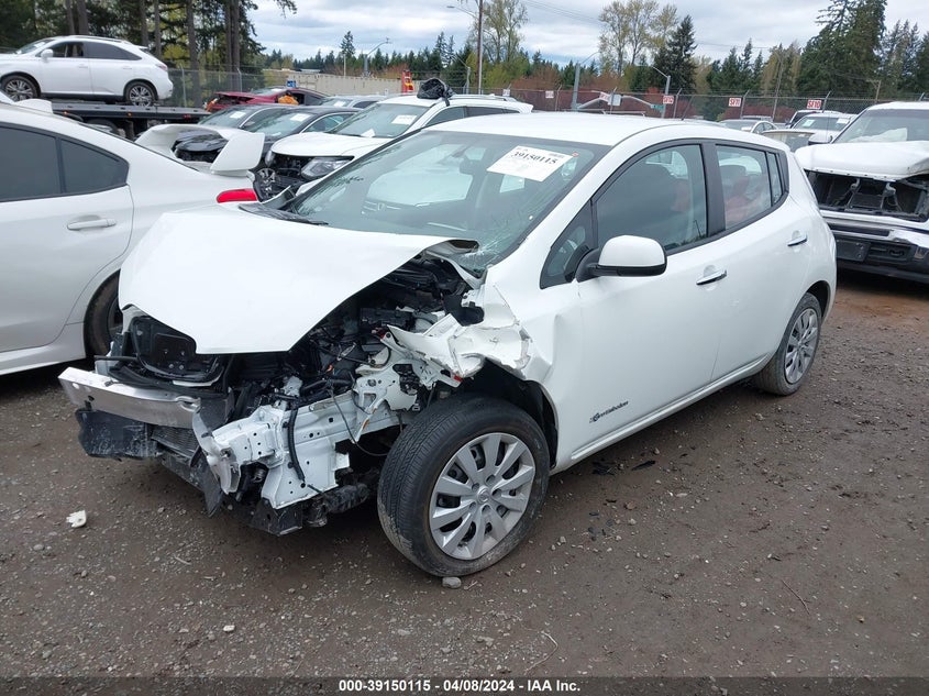 2017 Nissan Leaf S VIN: 1N4BZ0CP3HC310862 Lot: 39150115